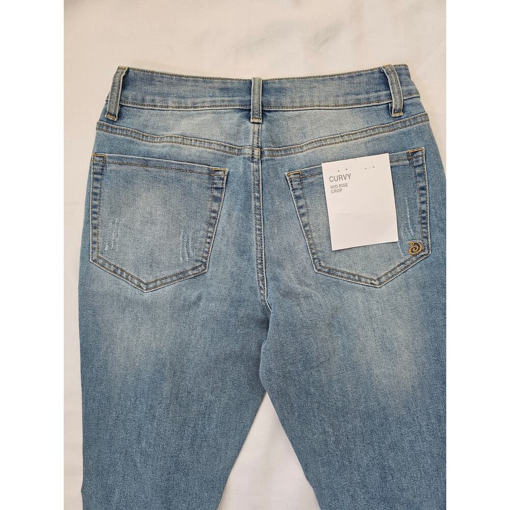 Indigo Rein Curvy Size 5 Waist 28 Blue Women's Jeans Distressed Skinny - Picture 9 of 9